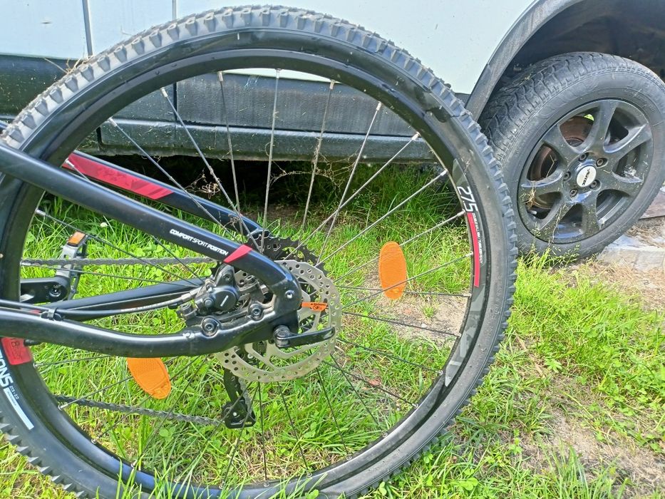 Rower górski ROCKRIDER  MTB ST 530 S 27.5" CZARNY