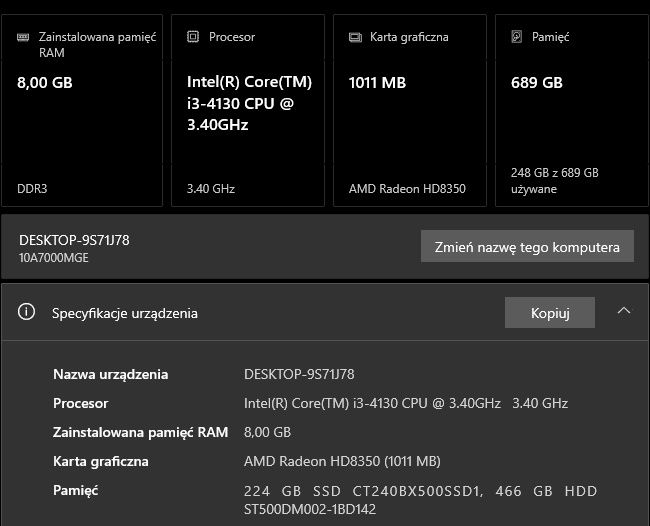 komputer+monitor+okablowanie