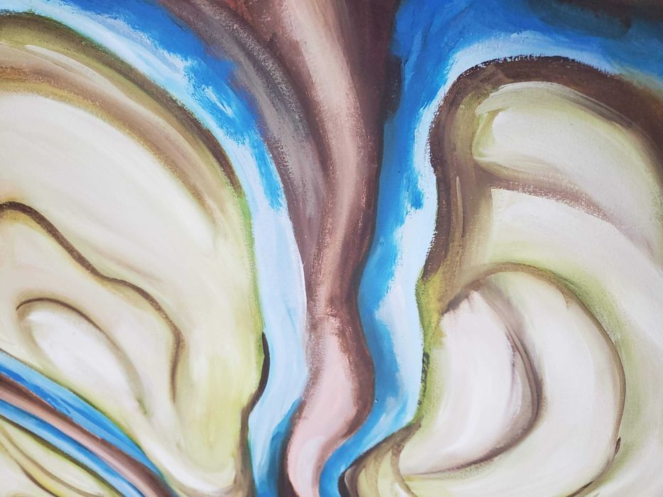 Formas abstratas de ostras 80 × 100 cm