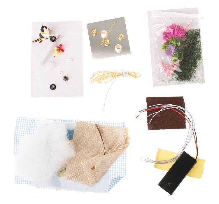 DIY Miniaturowy Domek dla Lalek Drewniany Model 3D do Złożenia Dom LED