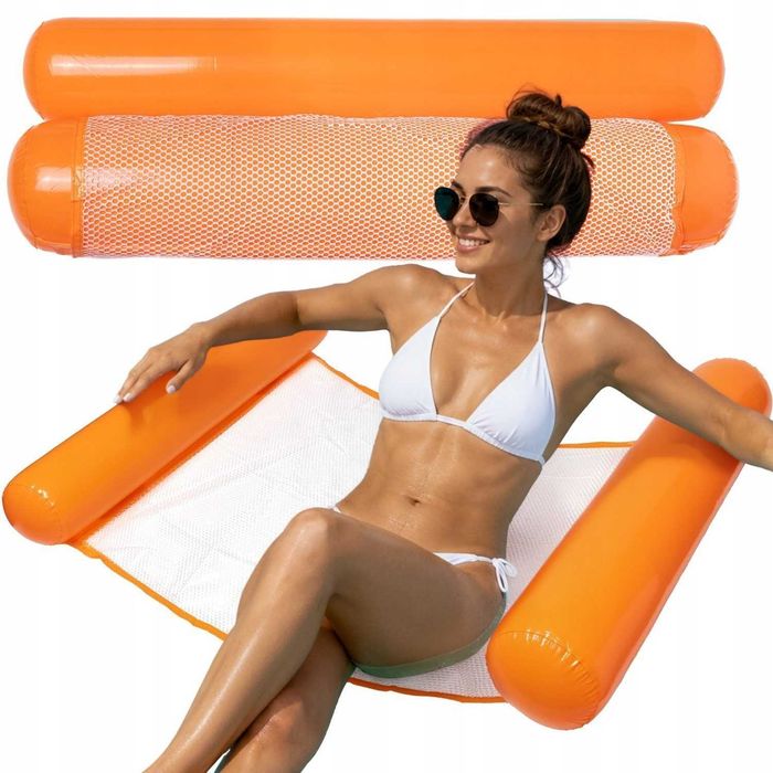 HAMAK wodny dmuchany plażowy fotel do wody 120cm