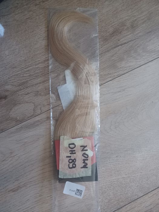 Doczepiane pasma złoty blond naturalne.