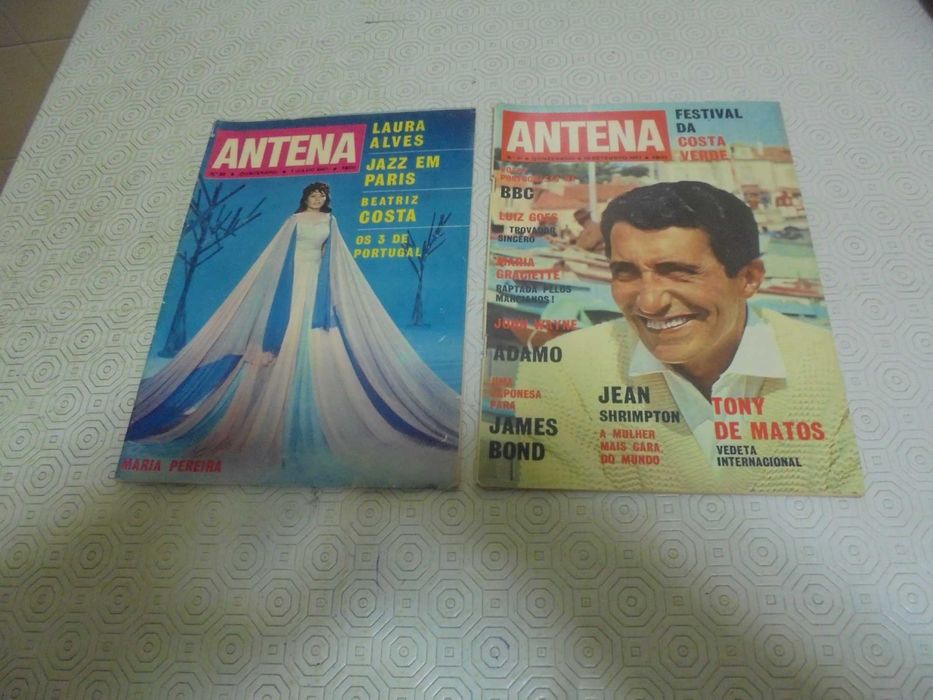 Revistas antigas Antena dos anos 60