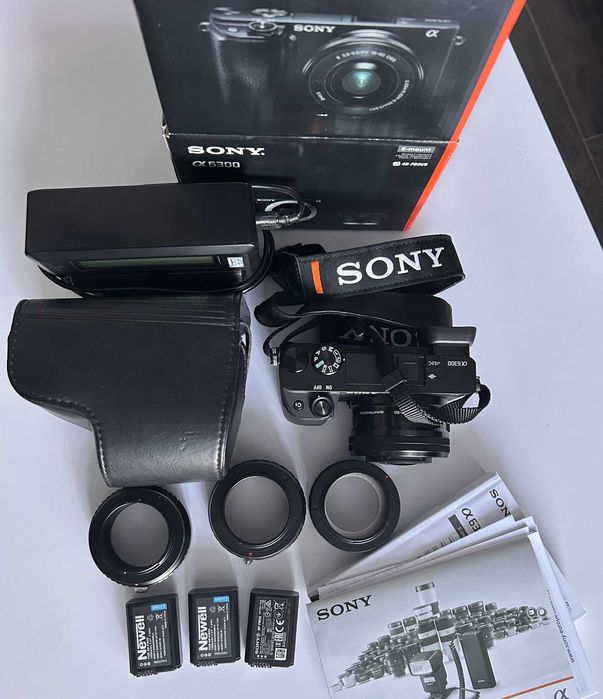 Sony a6300 + f3.5-5.6 / 16-50 OSS - bezlusterkowiec, jak nowy