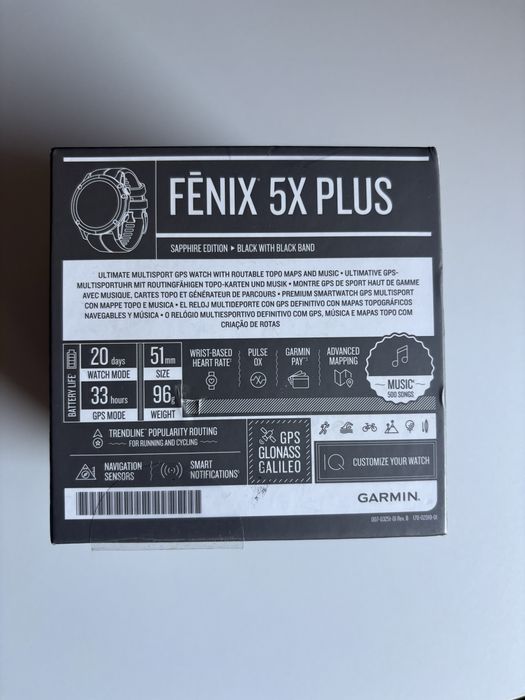 Garmin Fenix 5x plus sapphire