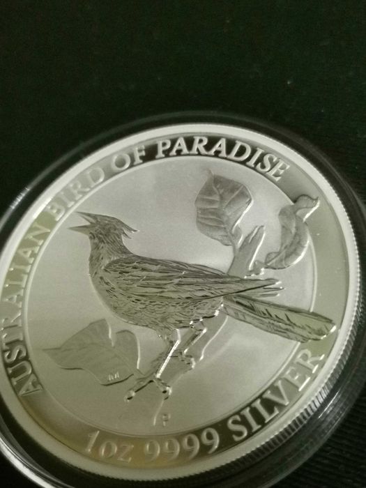 1 доллар серебро Австралия 2019 птицы.