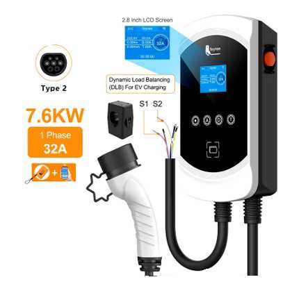 Balanceamento Carga - 7.6 kw - 32A - Wallbox Carregador Electricos