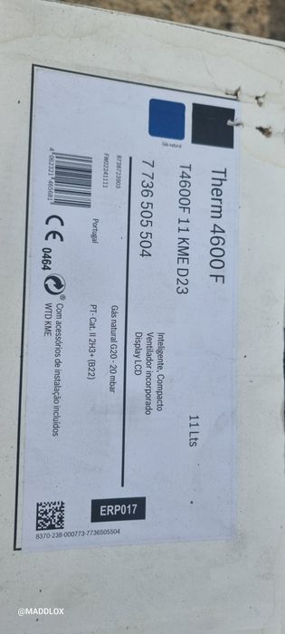 Esquentador Gás Bosch Therm 4600F