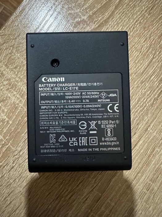 Продам новий зарядний пристрій Canon LC-E17E для акумулятора