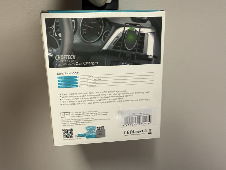 Szybka bezprzewodowa ładowarka samocbldowa