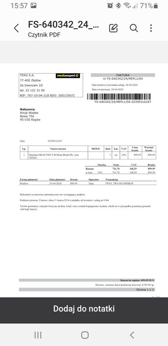 Depilator Beautifly B-Shine Blush IPL