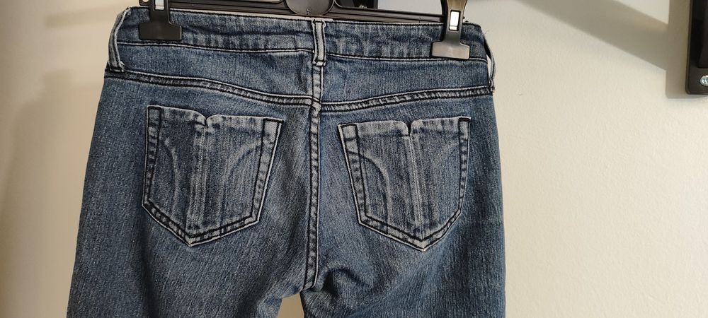 Spodnie jeansowe damskie jeans MANGO S 36