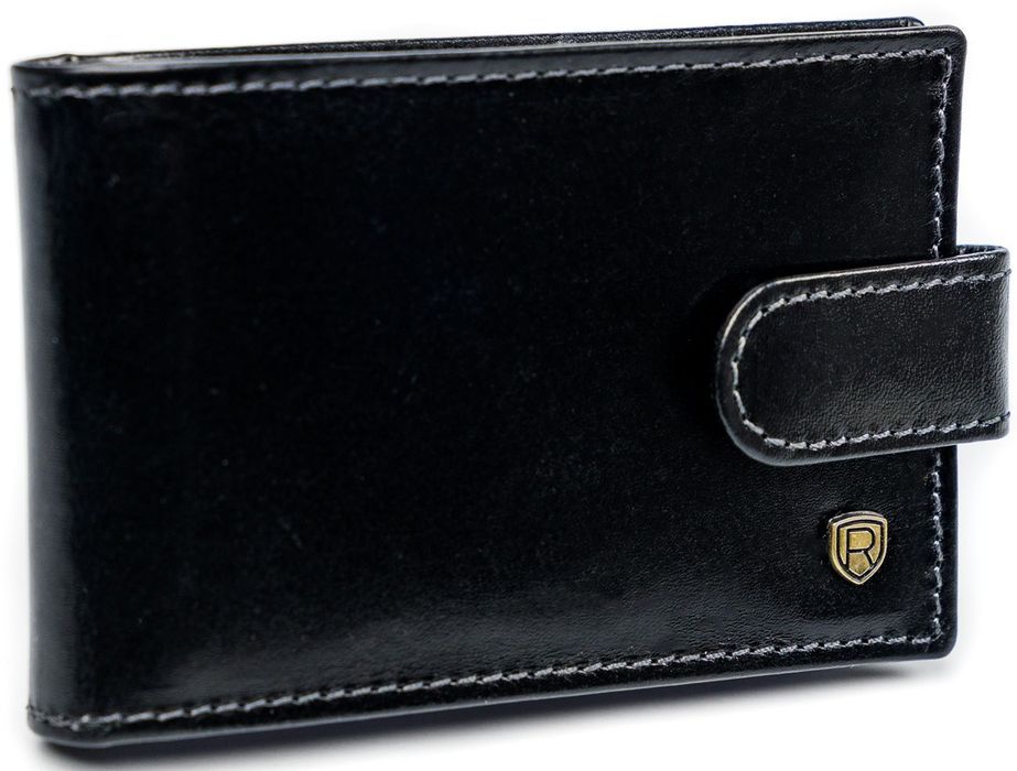 skórzane etui na karty tw-02-rvt black