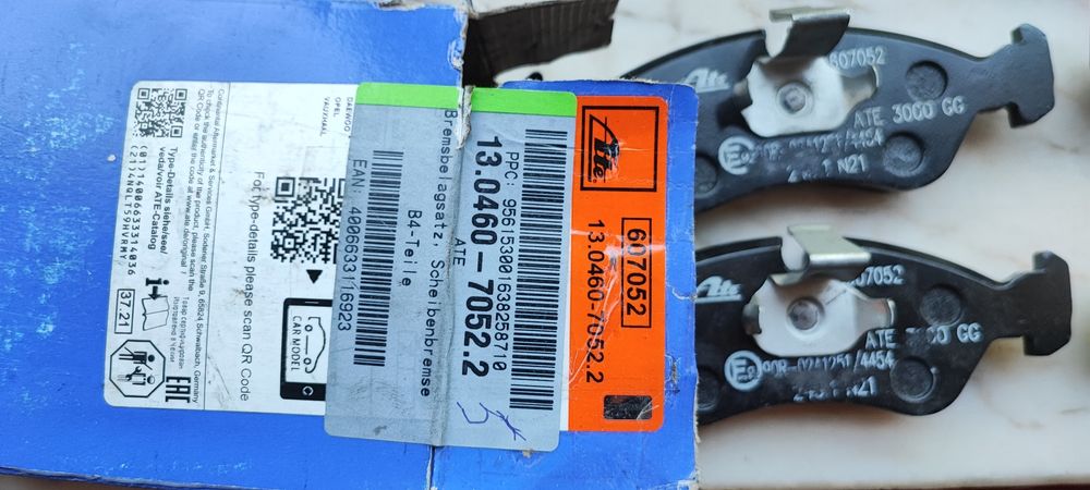 Conjunto de pastilhas ATE p. Travões da frente Opel