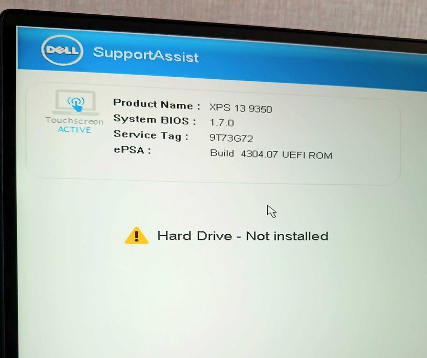 Ноутбук Dell XPS 13 9350 i7 8GB 13.3 QHD+ Touch Під відновлення (Робочий)