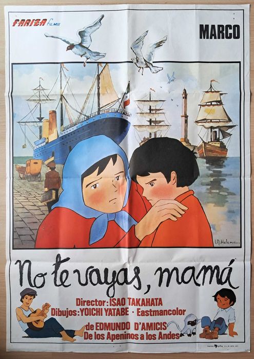 Marco Dos Apeninos aos Andes POSTER 1977 CARTAZ 100X70cm Isao Takahata