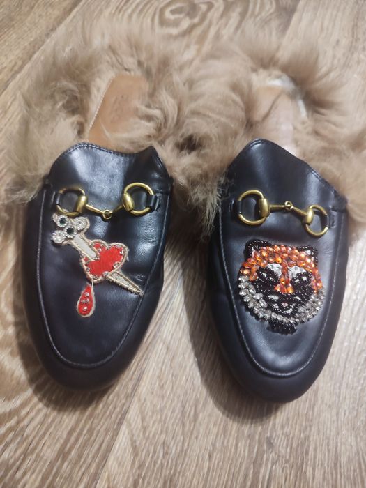 Мюли.Шлепки Guuci.Кожа