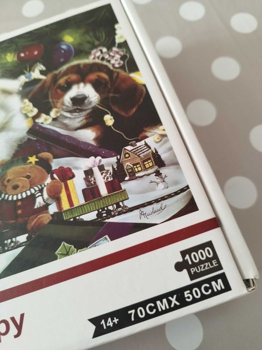 Puzzle świąteczne 1000 sztuk i jigsaw.
