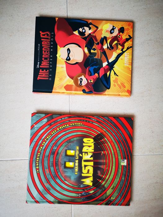 Livros: The Incredibles + O grande livro do Mistério