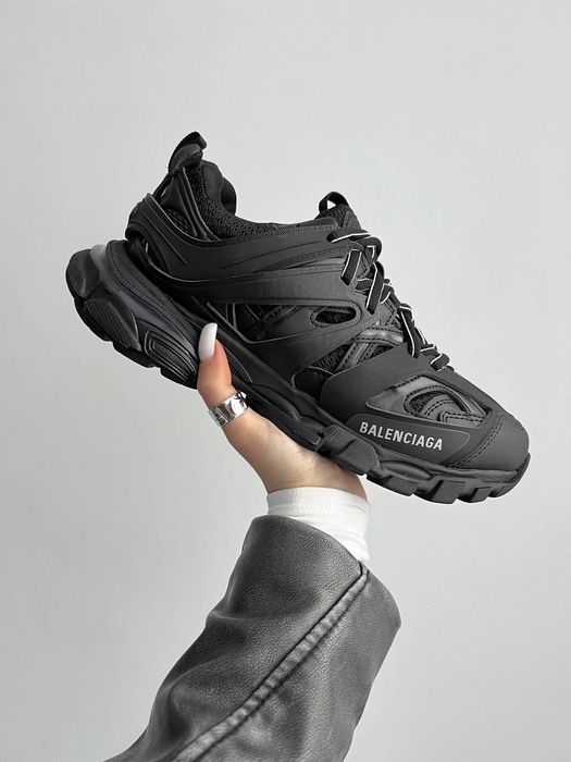 Balenciaga Track Black трендові кросівки баленсіага трек чорні 36-45