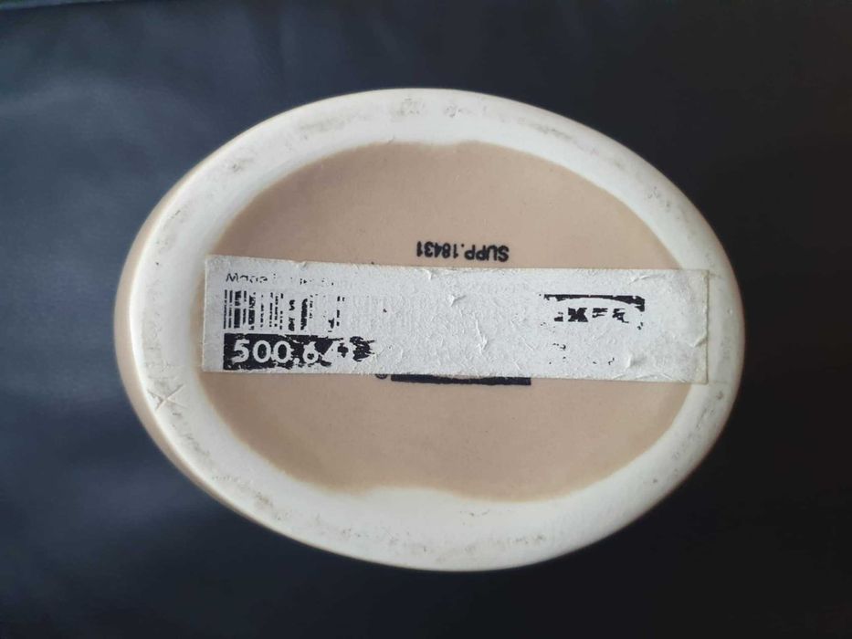 wazon ceramiczny Ikea beżowy