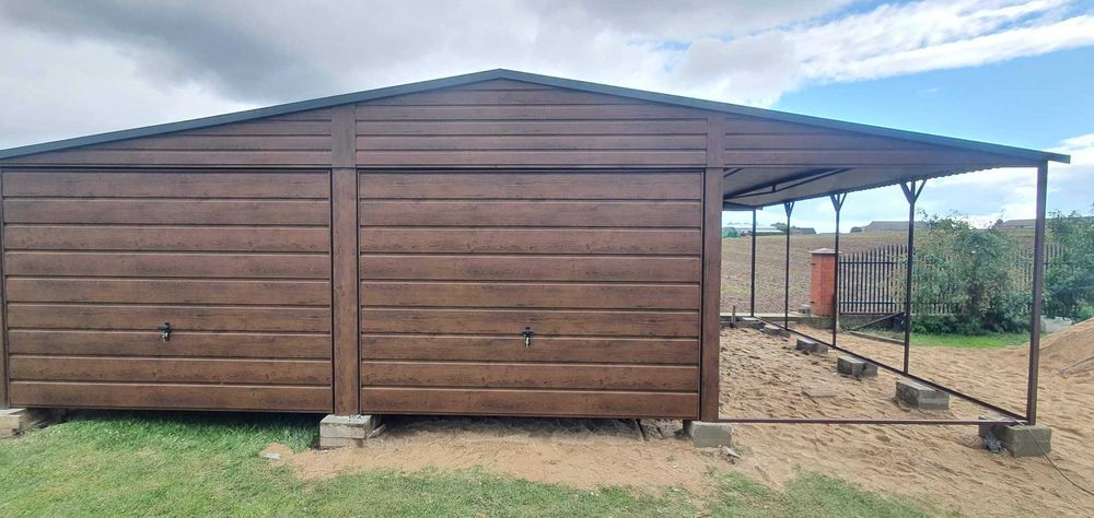 Producent garaży blaszanych, każdy wymiar, profil zamknięty PROMOCJA