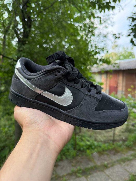 ОРИГІНАЛ! Nike Dunk Low Black/Grey 38 | II7636-001