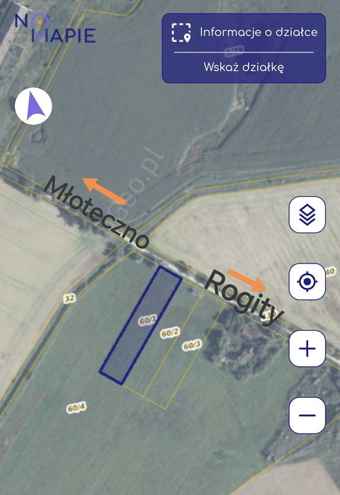 Działka rolna o pow. 3001 m