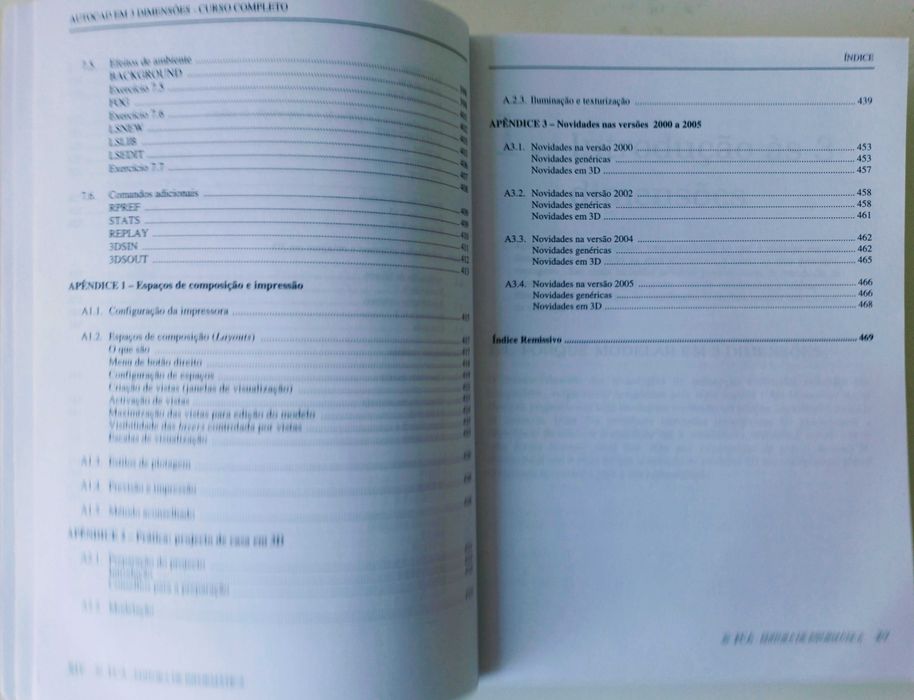 AUTOCAD 2004 & 2005  3D - CURSO COMPLETO- de: João Santos, 425Pág.