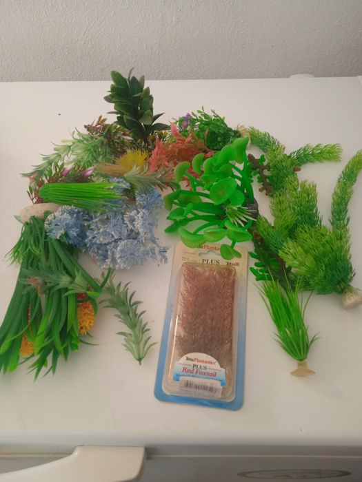 Plantas artificiais para aquário