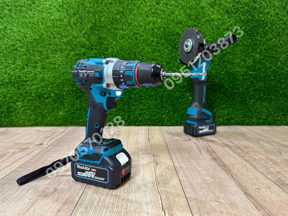 Набор 2/1 Makita Болгарка DGA504BL + Шуруповерт DHP485BL New 36V 8Ah