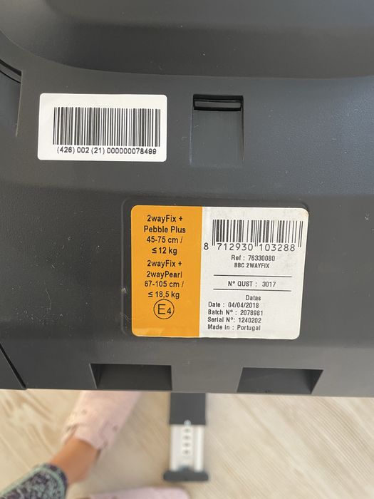 Base bébéconfort isofix