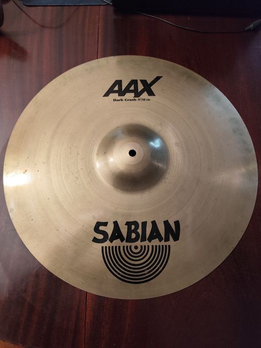 Prato sabian AAX dark Crash 19"