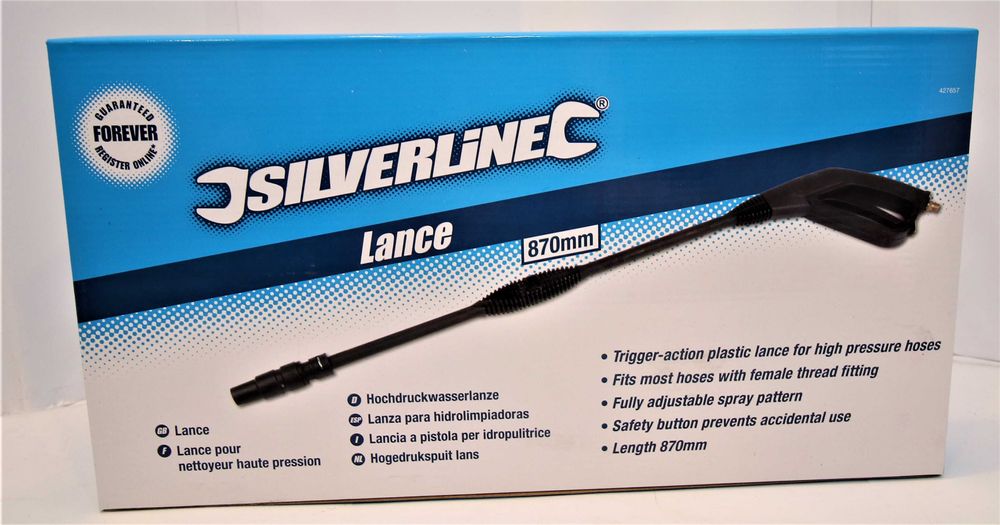 Lanca do myjki ciśnieniowej SILVERLINE 870 mm – solidna