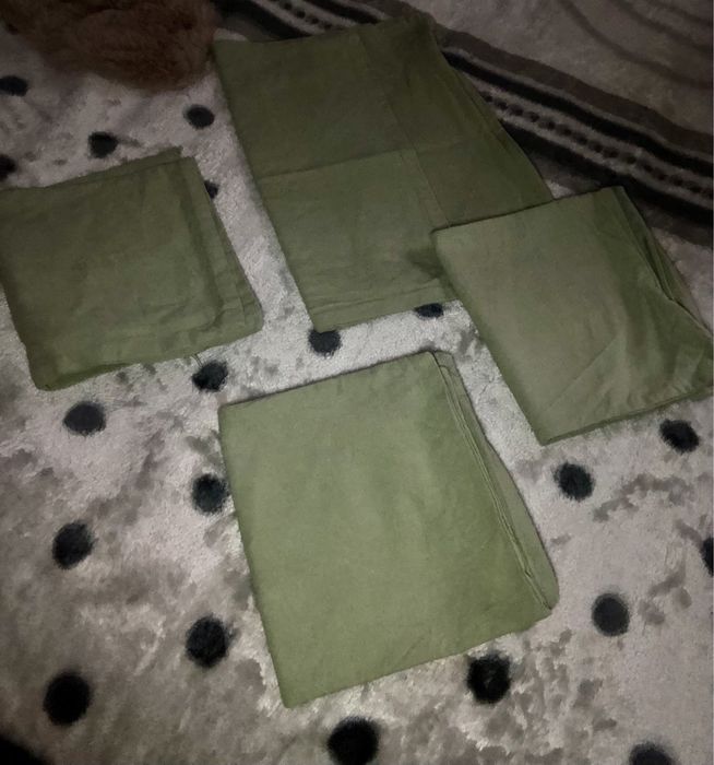 Poszwa Poszewka seledyn zielona 35x40 bawełniane zestaw 4 szt