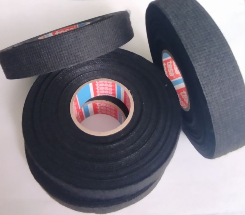 Ізолента Tesa ворсиста, антискрип, трапяна м'яка, изолента