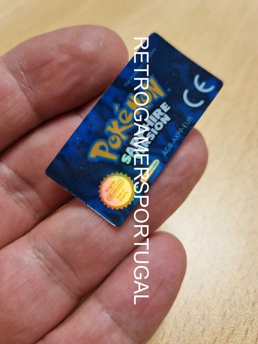 Label reposição para Pokemon Sapphire