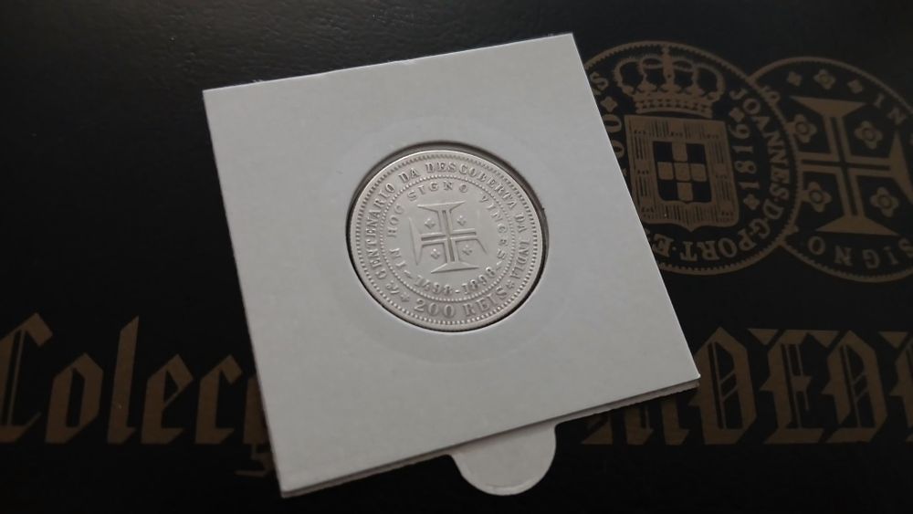 Moeda de prata 200 Reis de 1898