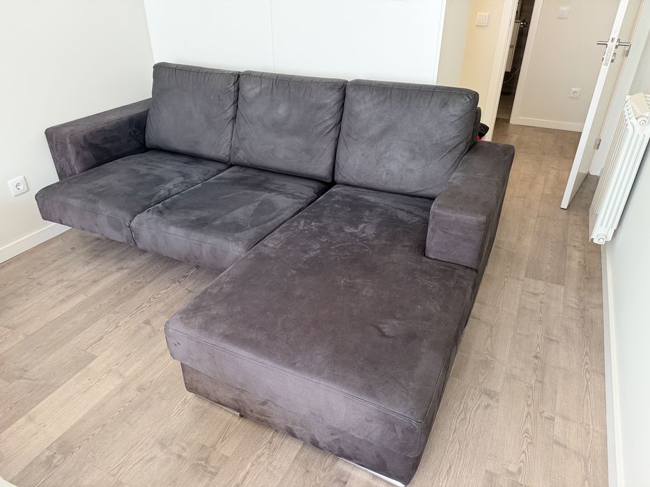 Sofá Chaise-Longue Confortável - Espumas Alta Densidade (Excelente Estado)