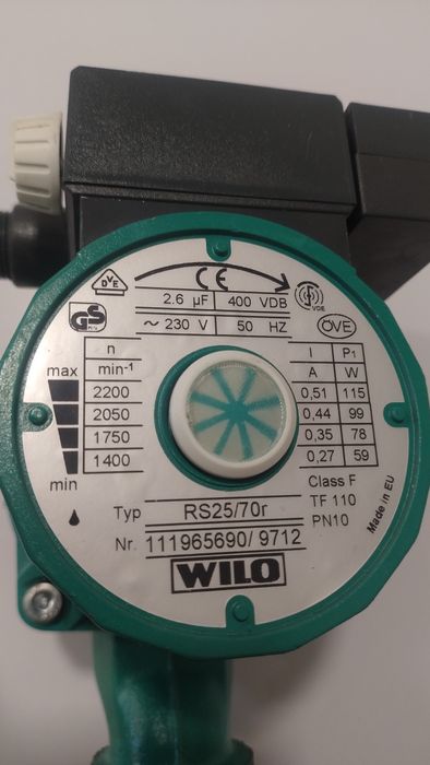 Pompa Wilo RS 25/70