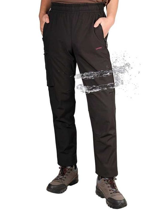 Зимові чоловічі/підліткові термобрюки, Трекінгові штани софтшелл р.S