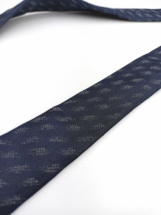 Armani wąski jedwabny krawat szary mpi132
