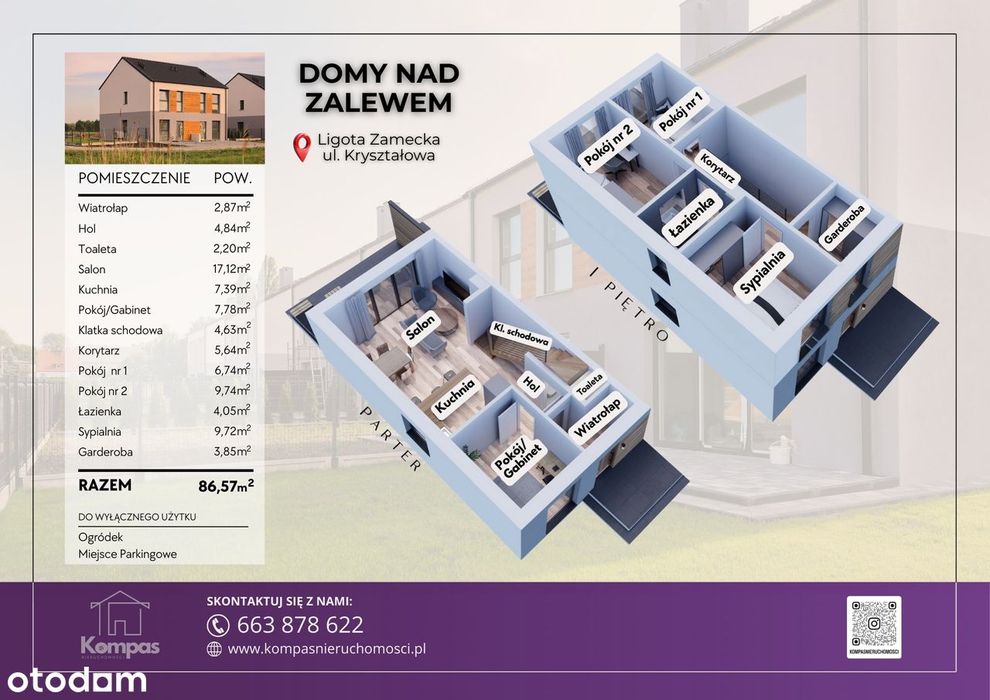Mieszkanie 86,57 m2 | Nowe | nad ZALEWEM KLUCZBORSKIM
