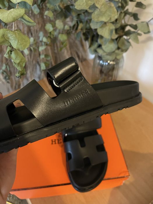 Czarne klapki damskie Chypre skóra naturalna 24 cm 37/38 buty na lato