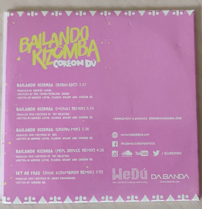 CD's - "Bailando Kizomba" do cantor Coréon DúArtista: Coréon Dú