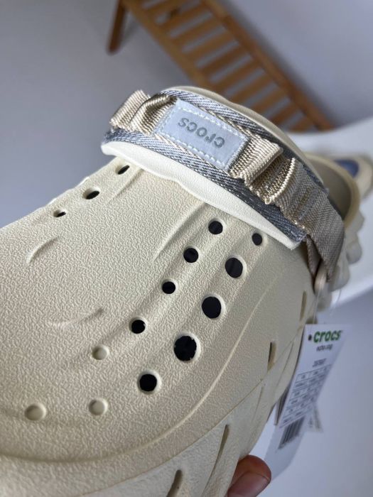 Оригінал CROCS Echo Clog 42, 43, 44 | Білі та коричневі крокси сабо