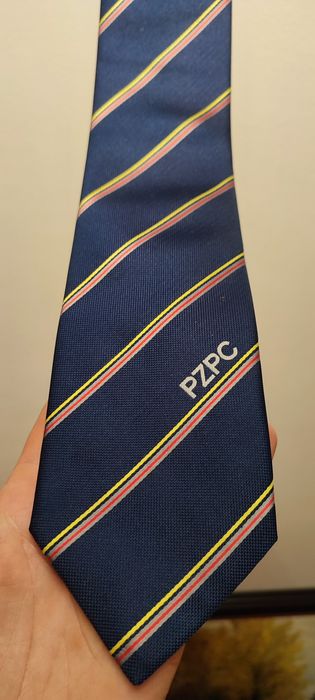 Krawat z logiem PZPC z czasów PRL