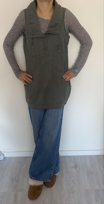 Lniana tunika len khaki cecil m/38