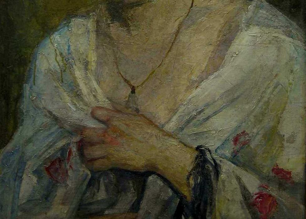Portret olejny Karola Rutkowskiego, krakowskiego malarza aukcyjnego ...
