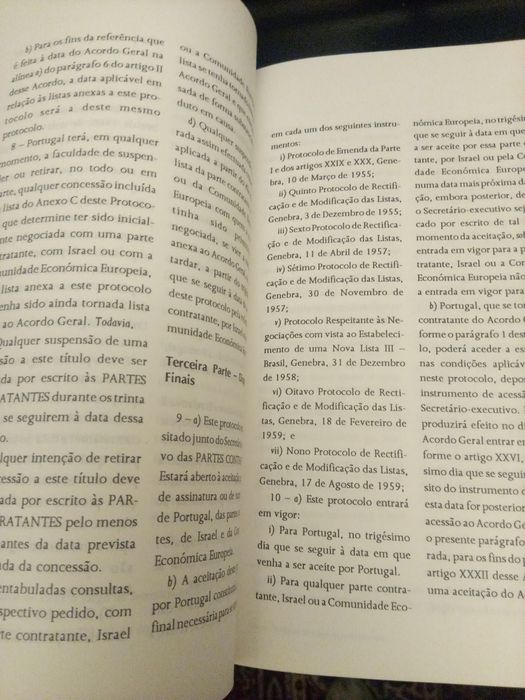 Textos /relações económicas internacionais; de direito penal e apoio